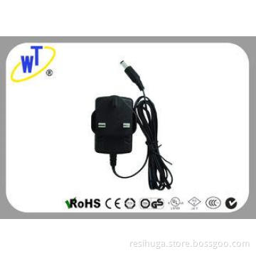 Small Size BS Plug 6W Output AC Power Adapters for Cooling